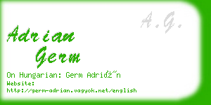 adrian germ business card